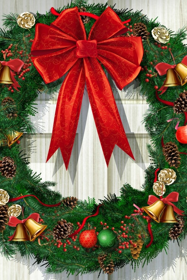 Christmas Wreath Painting