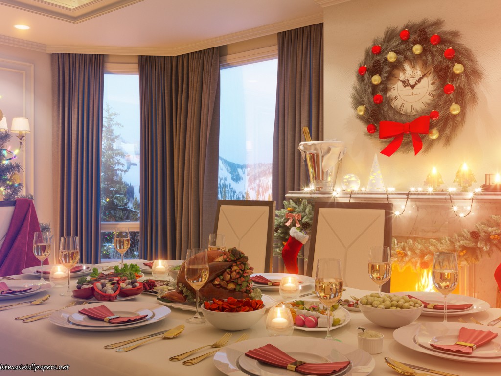 Merry Christmas Dinner Table