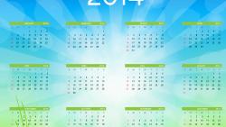 2014 Happy New Year Calendar