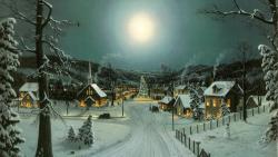 Peaceful Christmas Village