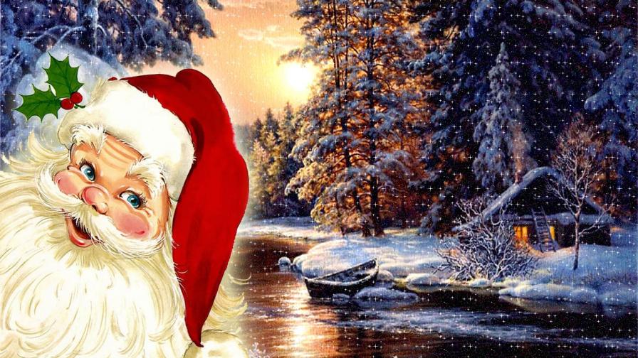 Santa Claus And Nature
