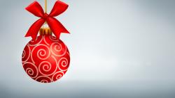 Simple Red Christmas Ornament