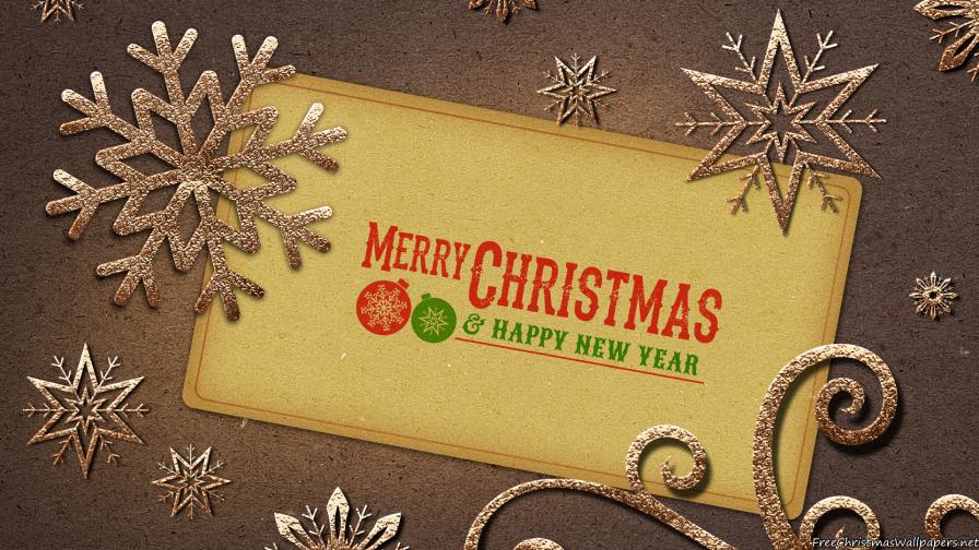 Vintage Merry Christmas Note